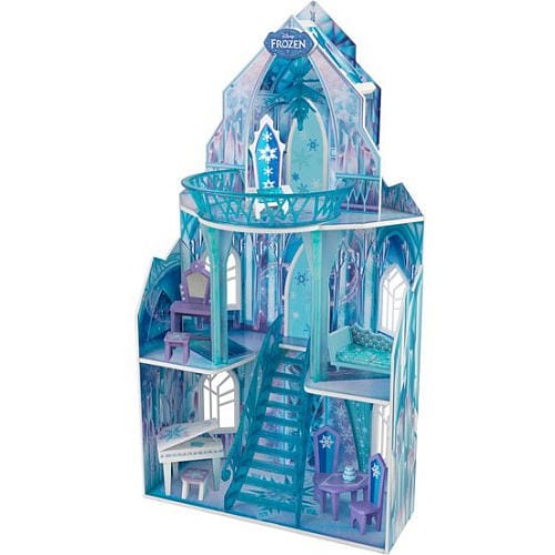 KID KRAFT Frozen Castle Dollhouse: KidKraft Disney Ice Castle Doll House is great for kids who want to relive the exciting Frozen scenes along with Anna, Elsa, Olaf and the rest of their favorite characters - 65881