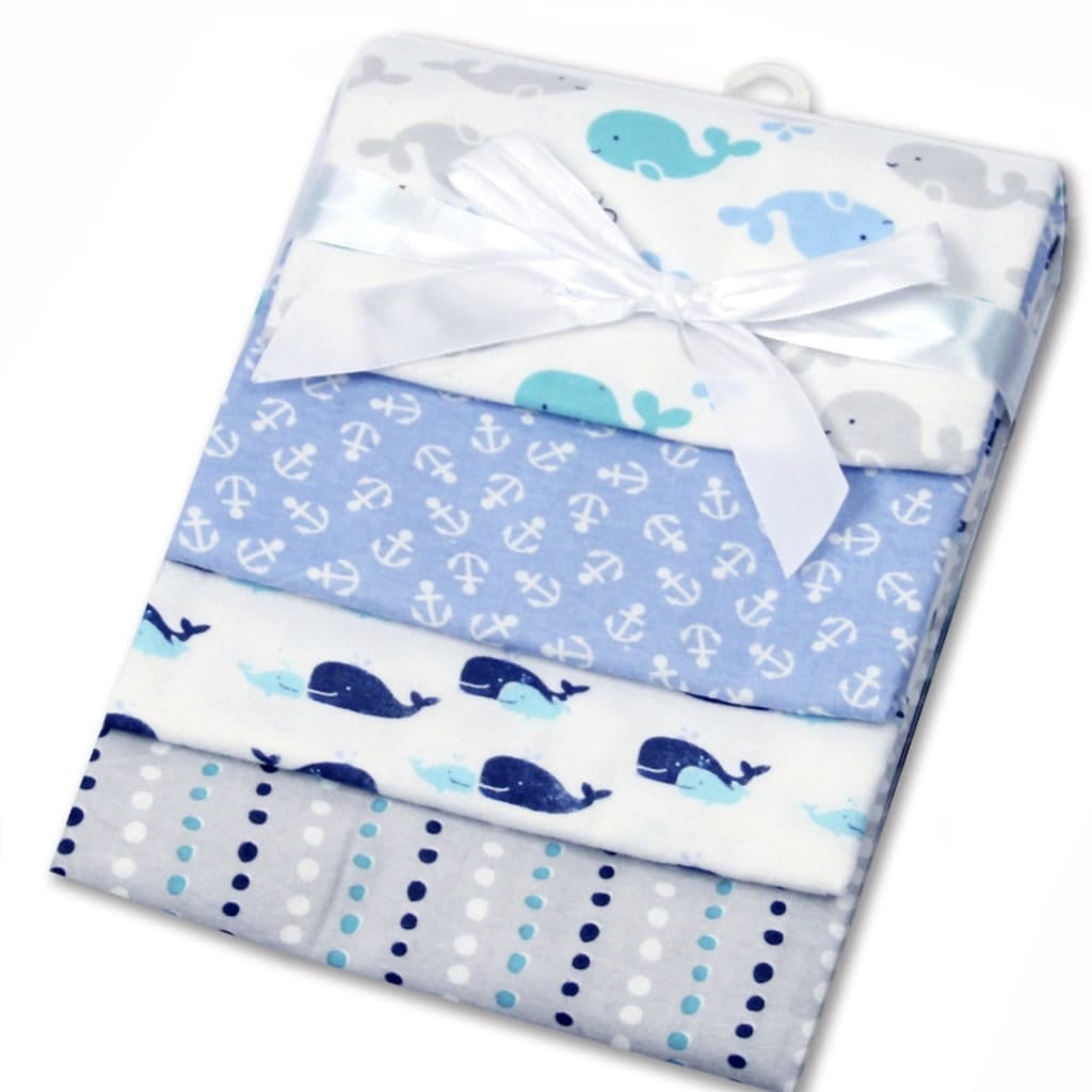 GTBW  Receiving Blanket 4pk Assorted: 100% Cotton Receiving Blanket 4pc/Pack Babies are kept warm and snug - SU-2161