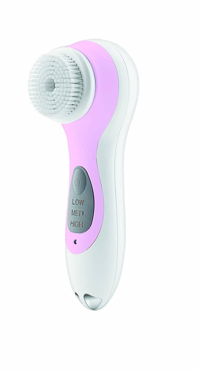 True Glow by Conair Sonic Facial Brush (White) makes your cleanser 2x more effective. Without irritation, it unclogs pores and washes away the embedded dirt and oil that can cause breakouts and dull, patchy, tired-looking skin - C-SFB