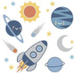 LAMBS & IVY  Milky Way 4pc Crib Bedding Set This nursery baby crib bedding collection is perfect for any little astronaut baby boy or girl. LAMBS&IVY-3004 | Model# 730004V ebuystt