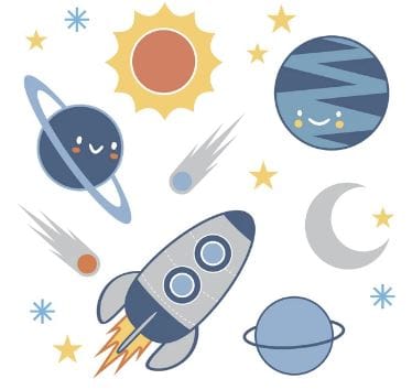 LAMBS & IVY  Milky Way 4pc Crib Bedding Set This nursery baby crib bedding collection is perfect for any little astronaut baby boy or girl. LAMBS&IVY-3004 | Model# 730004V ebuystt
