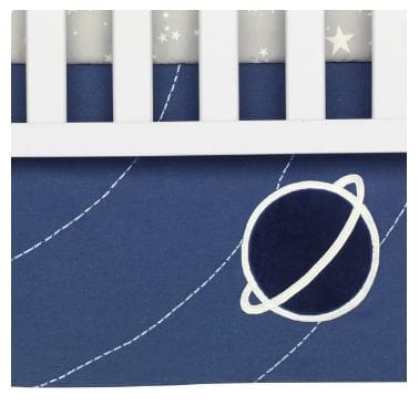 LAMBS & IVY  Milky Way 4pc Crib Bedding Set This nursery baby crib bedding collection is perfect for any little astronaut baby boy or girl. LAMBS&IVY-3004 | Model# 730004V ebuystt