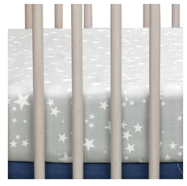 LAMBS & IVY  Milky Way 4pc Crib Bedding Set This nursery baby crib bedding collection is perfect for any little astronaut baby boy or girl. LAMBS&IVY-3004 | Model# 730004V ebuystt