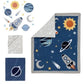 LAMBS & IVY  Milky Way 4pc Crib Bedding Set This nursery baby crib bedding collection is perfect for any little astronaut baby boy or girl. LAMBS&IVY-3004 | Model# 730004V ebuystt