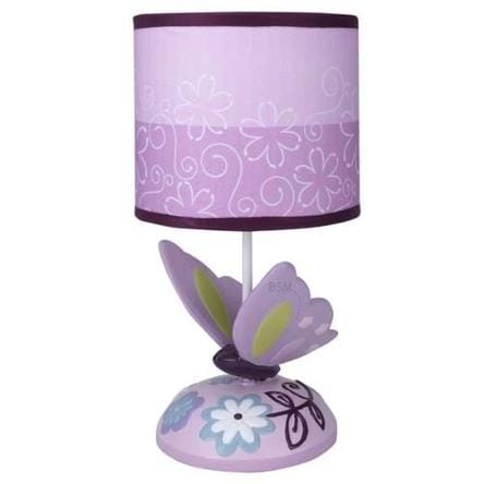 Lambs & Ivy Butterfly Lane Lamp: Lamp Base and Shade comes with an energy efficient light bulb - 551024B ebuystt