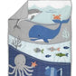 Lambs & Ivy Ocean Blue 4pc Crib Bedding Set Approved by kids. As mothers, we want the best for our young dreamers. Each design is carefully crafted to be soft, comfortable, durable, and easy to care for -LAMBS&IVY-880 | Model# 880004V ebuystt