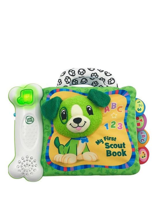 LEAP FROG  My First Scout Book:  Introduce your little one to numbers, letters, colors, and shapes when you press the light button - 607203 ebuystt