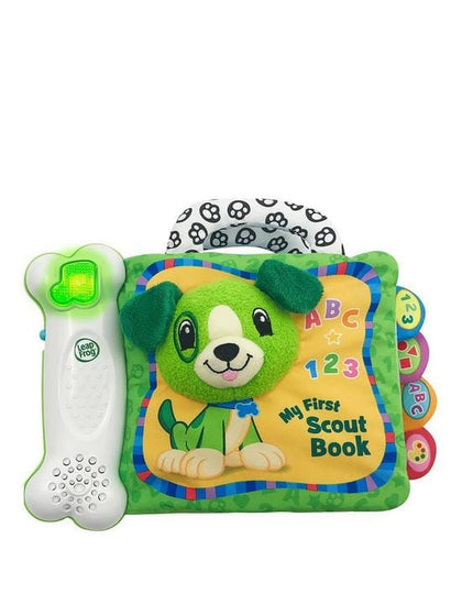 LEAP FROG  My First Scout Book:  Introduce your little one to numbers, letters, colors, and shapes when you press the light button - 607203