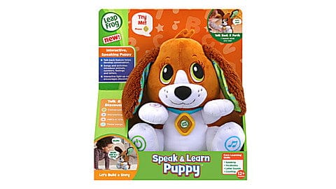LEAP FROG Speak & Learn Puppy: Talk and play with the plush puppy that talks back and teaches about numbers, letters and emotions - 80-610103 ebuystt