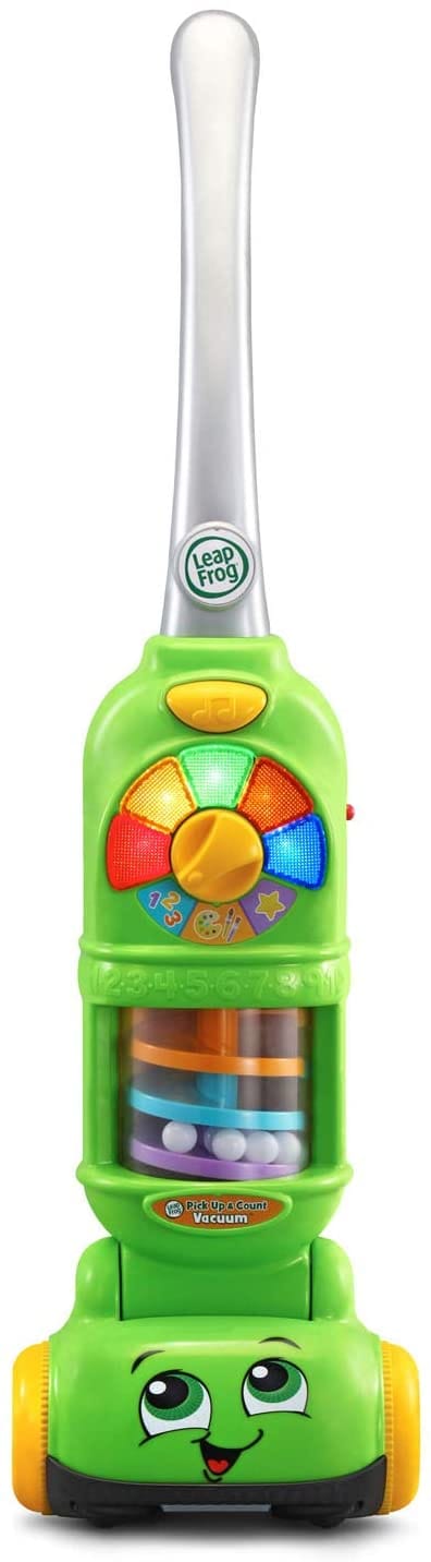 Leap Frog Pick Up & Count Vacuum: his smart toy collects and counts ten pieces of play dust as children spin over them and recognize each color - 611003 ebuystt