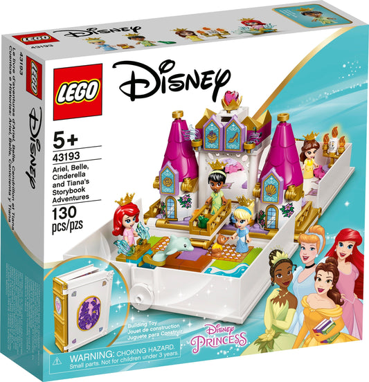 Lego Disney Ariel, Belle, Cinderella & Tiana's Storybook Adventures: 4 micro-doll figures –  Disney’s Cinderella, Tiana, Belle and Ariel - 43193 ebuystt
