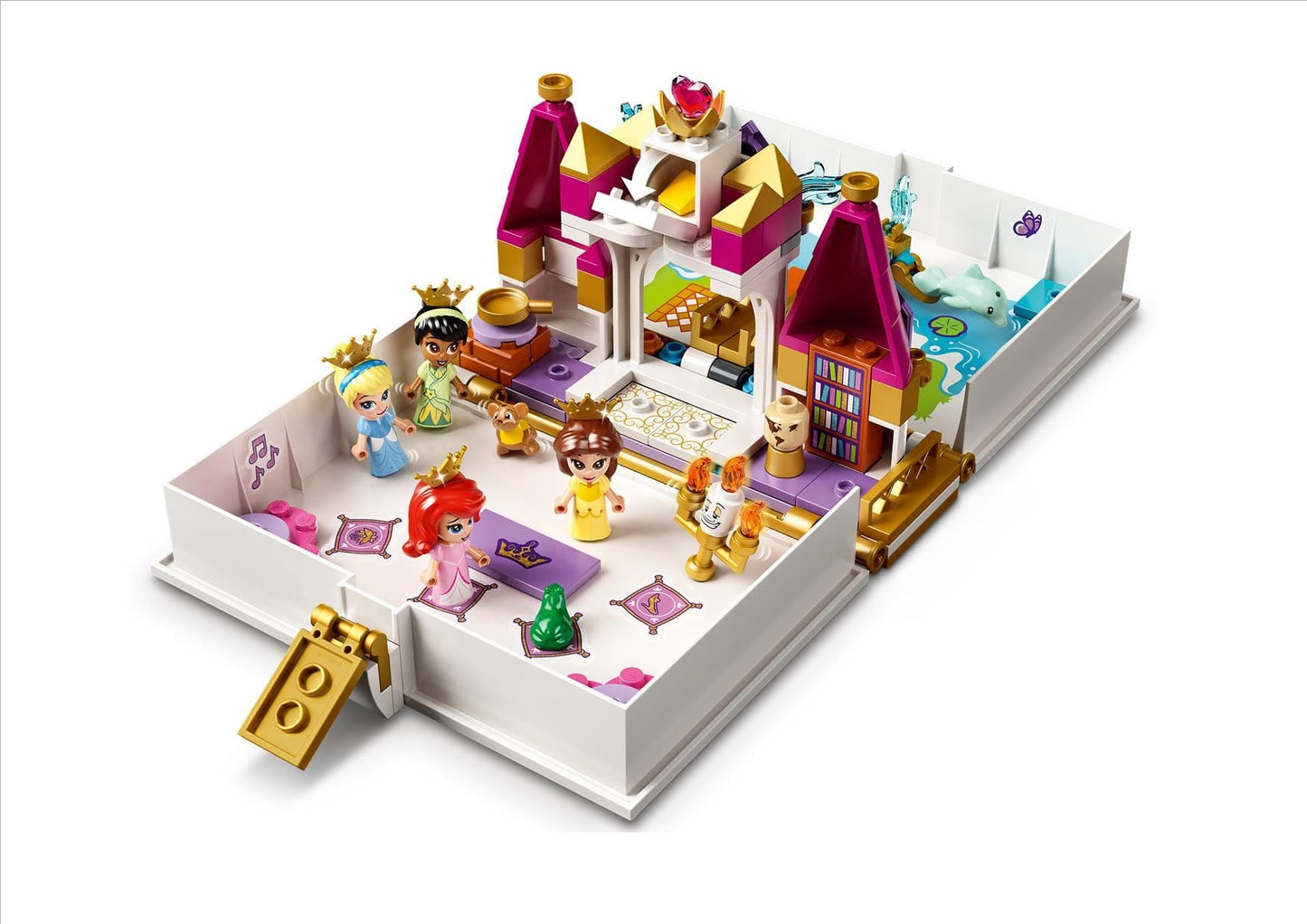 Lego Disney Ariel, Belle, Cinderella & Tiana's Storybook Adventures: 4 micro-doll figures –  Disney’s Cinderella, Tiana, Belle and Ariel - 43193 ebuystt