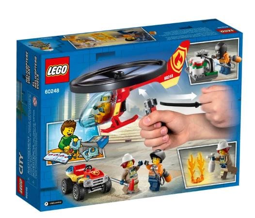 GTBW  Lego City Fire Helicopter Response 93pcs: Kids can enjoy role-play fun with 3 minifigures, including a worker with a cool welding mask, a firefighter helicopter pilot and LEGO City TV hero fire chief Freya McCloud -  60248 ebuystt