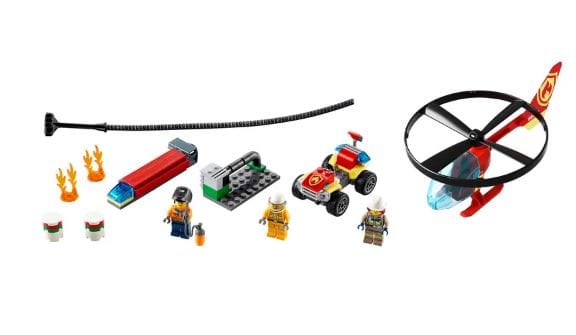 GTBW  Lego City Fire Helicopter Response 93pcs: Kids can enjoy role-play fun with 3 minifigures, including a worker with a cool welding mask, a firefighter helicopter pilot and LEGO City TV hero fire chief Freya McCloud -  60248 ebuystt