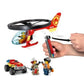 GTBW  Lego City Fire Helicopter Response 93pcs: Kids can enjoy role-play fun with 3 minifigures, including a worker with a cool welding mask, a firefighter helicopter pilot and LEGO City TV hero fire chief Freya McCloud -  60248 ebuystt