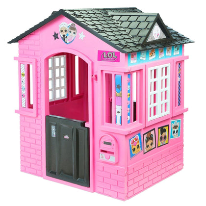 Little Tikes Lol Surprise Playhouse Glitter Cottage: The modern windows, arched doorway, brick and glitter details make this little house the perfect first playhouse for any little girl - 650420