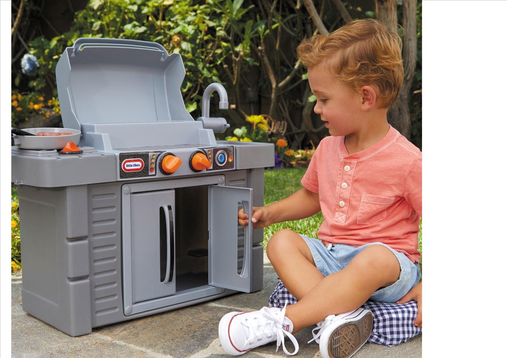 LITTLE TIKES  Cook N Grow Bbq Grill: Anytime is grillin' time with this toy grill barbeque set - 633904