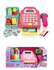 LUCKY STAR Cash Register: 12 Pieces Light-up Cash Register Play Set with Sound 20 Piece Set Cash register play set - LUCKY STAR-60C