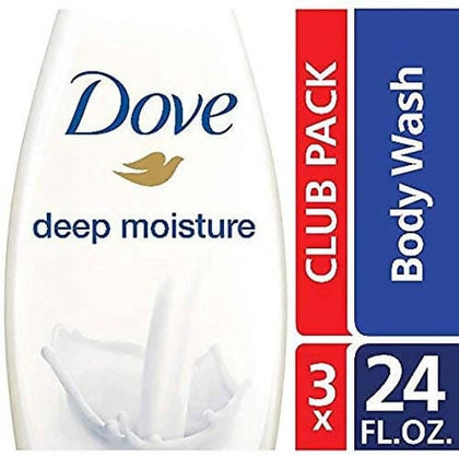 Dove Deep Moisture Body Wash 3 pk 24 oz Dove -  is the perfect choice for those seeking soft, smooth skin. With its nourishing microbiome serum formula, this moisturizing gel transforms even the driest skin in just one shower -14197