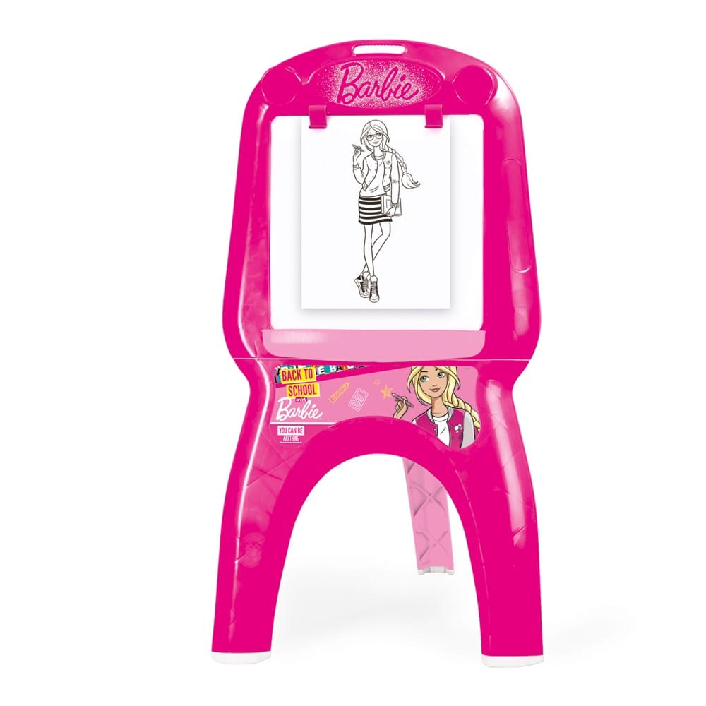 MATTEL  Barbie Easel: 10 coloring pages, 5 stickers. Eraser and pencil are included - MATTEL-1616