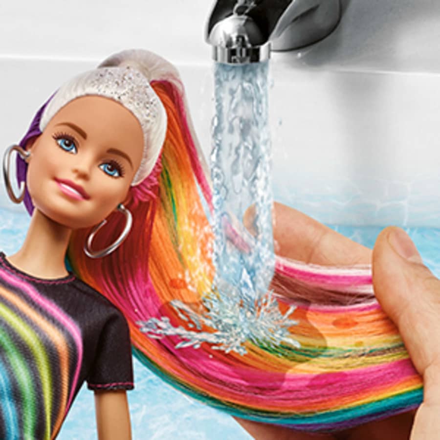 Barbie rainbow sparkle hair doll online