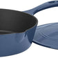 Cuisinart Chef's Classic Enameled Cast Iron 12" Chicken Fryer with Cover (Provencal Blue) - CU-CI45-30BG Elegant AccScents
