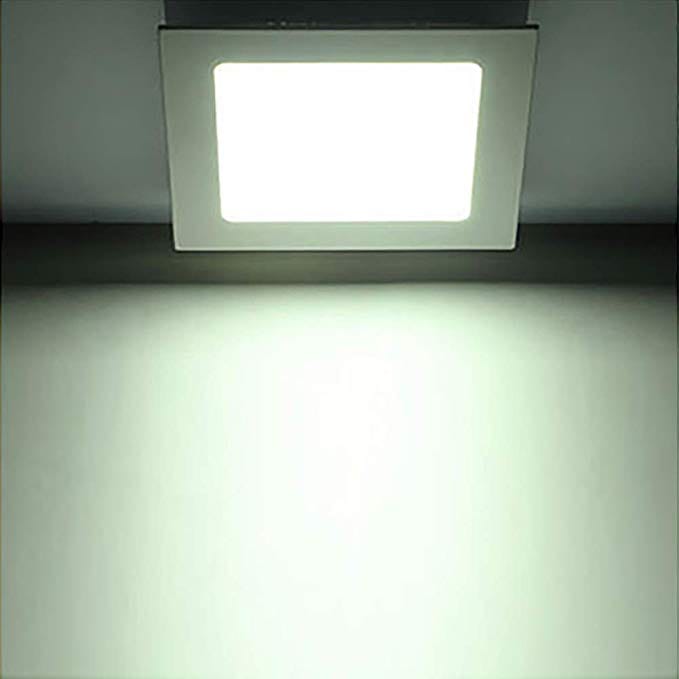 Westinghouse 4,6,8 Inch Square White Integrated Recessed LED Panels,320,720,1200 Lumens, 100-265 Volts
