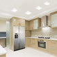 Westinghouse 4,6,8 Inch Square White Integrated Recessed LED Panels,320,720,1200 Lumens, 100-265 Volts MES