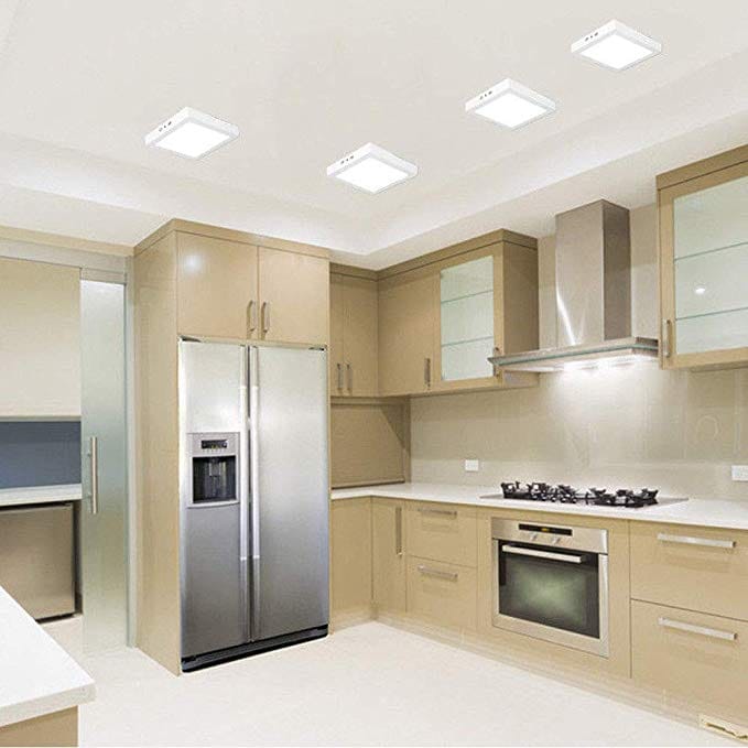 Westinghouse 4,6,8 Inch Square White Integrated Recessed LED Panels,320,720,1200 Lumens, 100-265 Volts MES