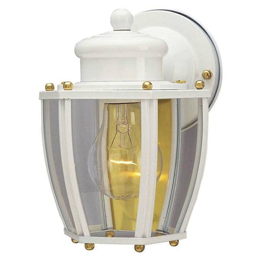 Westinghouse 1 Light Outdoor Wall Lantern with Clear Curved Glass,66962 MES