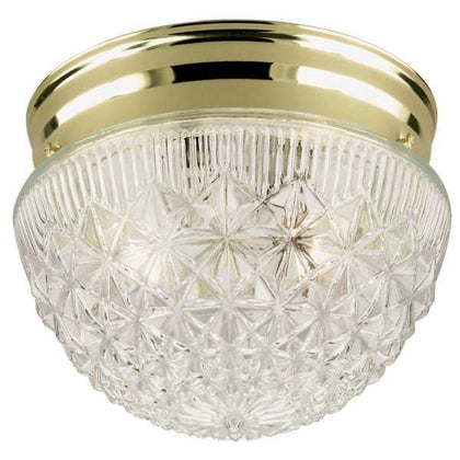 Westinghouse Lighting Flush Mount Ceiling Light Fixture Polished Brass, 66698