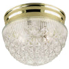Westinghouse Lighting Flush Mount Ceiling Light Fixture Polished Brass, 66698