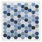 3D Mosaic Morcart Self Adhesive Tile Wall Sticker Backsplash - 12" x 12" DIY for Bathrooms, Kitchens, Oil-Proof, Waterproof- Price Per Unit MT1165 MEGA