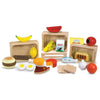 MELISSA & DOUG  Food Groups: Planning a well-balanced meal is child's play with this wooden play food set. Items from the five food groups - M&D-0271