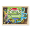 Melissa & Doug 20pc Dinosaur Magnet Set: Bright colors add excitement to this dino collection contained in a convenient wooden case - 0476