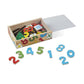 MELISSA & DOUG Magnetic Wooden Numbers: Enough numerals to count from zero through twenty AND five math signs in a convenient wooden case - M&D-16 ebuystt