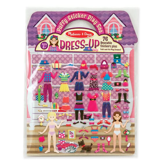 MELISSA & DOUG  Puffy Sticker Play Set Dress Up: It's a puffy sticker collection and dress-up sticker activity book in one - 2195 ebuystt