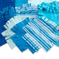 MELISSA & DOUG Created By Me Striped Fleece Quilt: Tuck the extra-wide and extra-long fringe into slits and tie single knots to piece together a uniquely you quilt - 30096 ebuystt