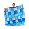 MELISSA & DOUG Created By Me Striped Fleece Quilt: Tuck the extra-wide and extra-long fringe into slits and tie single knots to piece together a uniquely you quilt - 30096