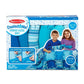 MELISSA & DOUG Created By Me Striped Fleece Quilt: Tuck the extra-wide and extra-long fringe into slits and tie single knots to piece together a uniquely you quilt - 30096 ebuystt