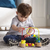 MELISSA & DOUG First Bead Maze: Sitting in a high chair is much more fun with this fantastic bead maze, featuring brightly colored, multi-shaped beads - 3042