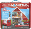 MELISSA & DOUG  Magnetivity Fire Station: Magnetivity™ encourages kids to experiment, explore, and imagine by inspiring them to design and build their own unique worlds - 30654