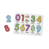 MELISSA & DOUG Number Puzzle Peg With Picture: A colorful picture under each piece shows the same number of items as the numeral on top of the piece - 3273