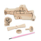 MELISSA & DOUG Paw Patrol Wooden Craft Kit Vehicles: Chase and his police car, Marshall and his fire engine, and Skye and her helicopter with paint and shiny foil stickers - 33266 ebuystt