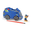 MELISSA & DOUG Paw Patrol Wooden Craft Kit Vehicles: Chase and his police car, Marshall and his fire engine, and Skye and her helicopter with paint and shiny foil stickers - 33266