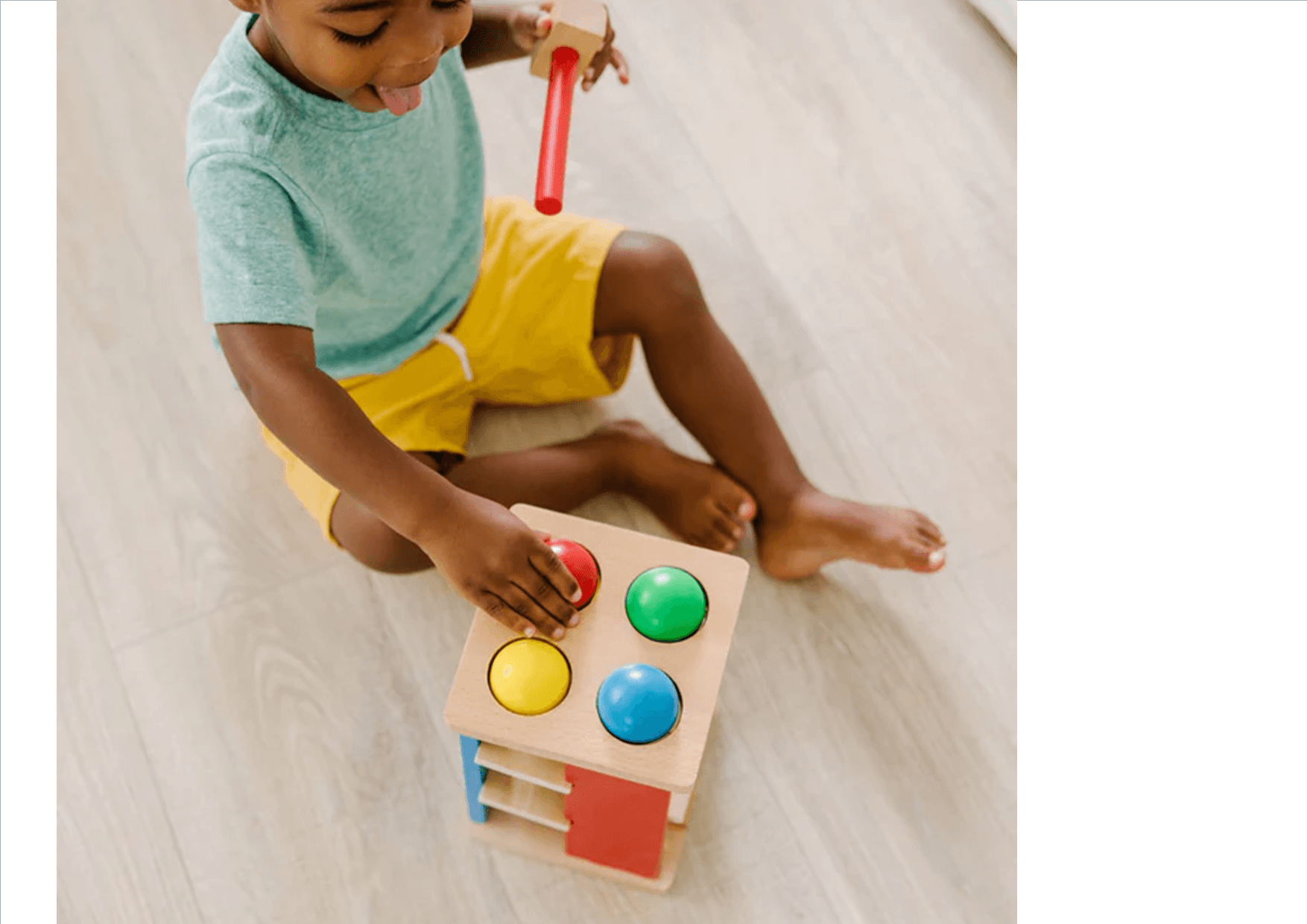 MELISSA & DOUG Pound And Roll Tower: Features brightly colored and smoothly sanded pieces that help children build early shape, color, and size-differentiation skills - 3559 ebuystt