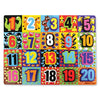 MELISSA & DOUG Jumbo Numbers Chunky Puzzle: Counting fun begins with this extra thick wooden puzzle that includes 20 easy-grasp, chunky pieces (1-20) - 3832