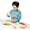 MELISSA & DOUG Sandwich Set Felt Food: Open your own sandwich shop with this 33-piece smorgasbord of fabulous felt food pieces - 3954