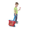 MELISSA & DOUG  Fill & Roll Grocery Basket Play Set: Load up on play kitchen and grocery store essentials and get playtime rolling with this durable rolling grocery basket -  M&D-4073