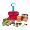 MELISSA & DOUG  Fill & Roll Grocery Basket Play Set: Load up on play kitchen and grocery store essentials and get playtime rolling with this durable rolling grocery basket -  M&D-4073